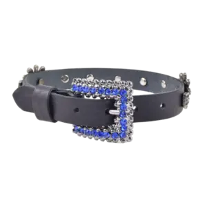 Cinturino Zaffi per stivali borchiato con strass