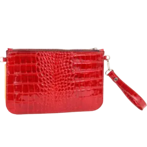 Pochette Sisco in pelle cuoio cocco stampato