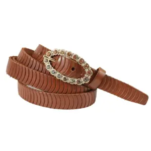 Cintura in cuoio stampato Caramelo