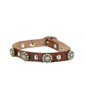 Bracciale Fiore in cuoio