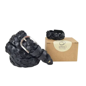 Pacchetto regalo cintura treccia abbinata a bracciale